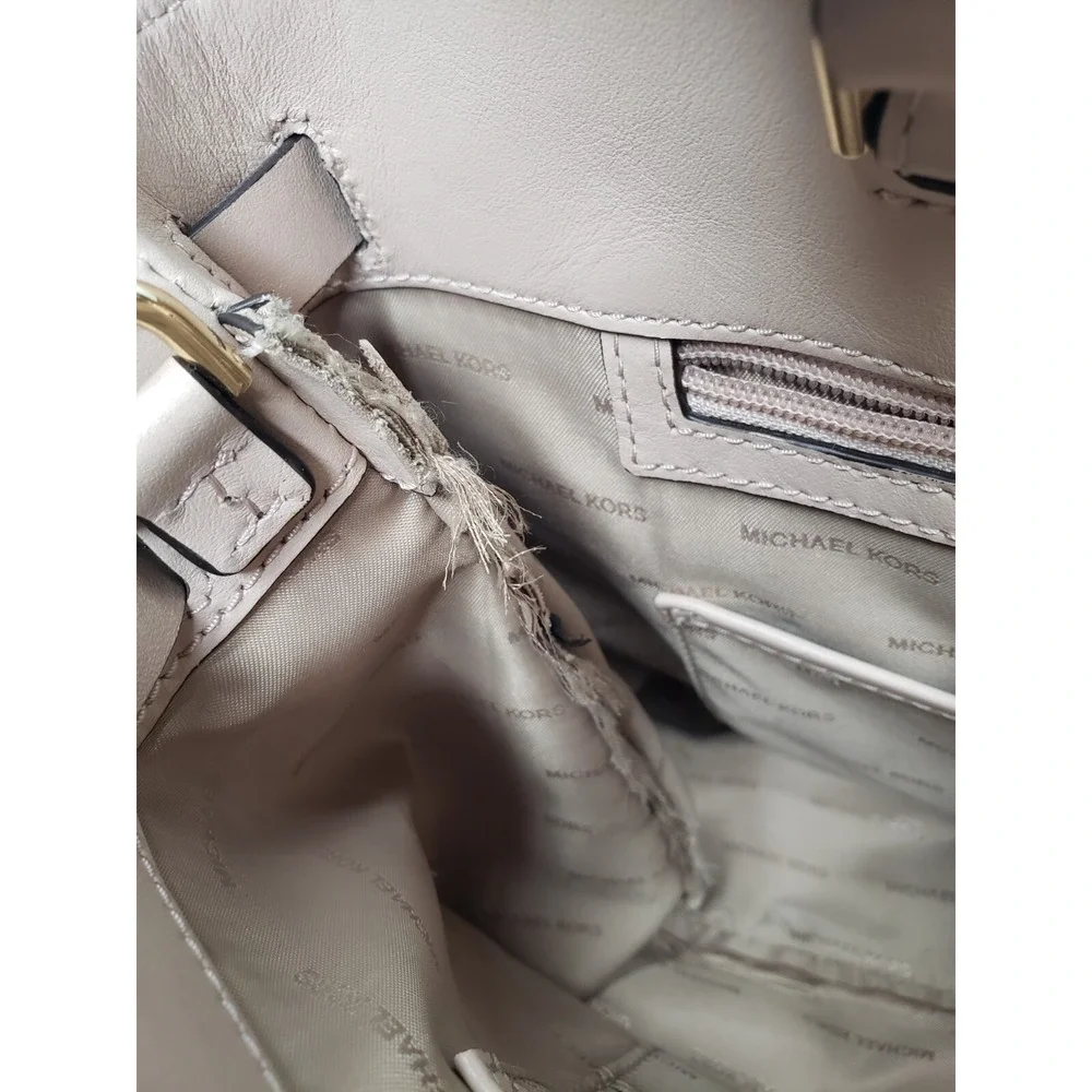 MICHAEL KORS GRAMERCY Pebble Leather Large Handbag‎ Tote Satchel Pink $358